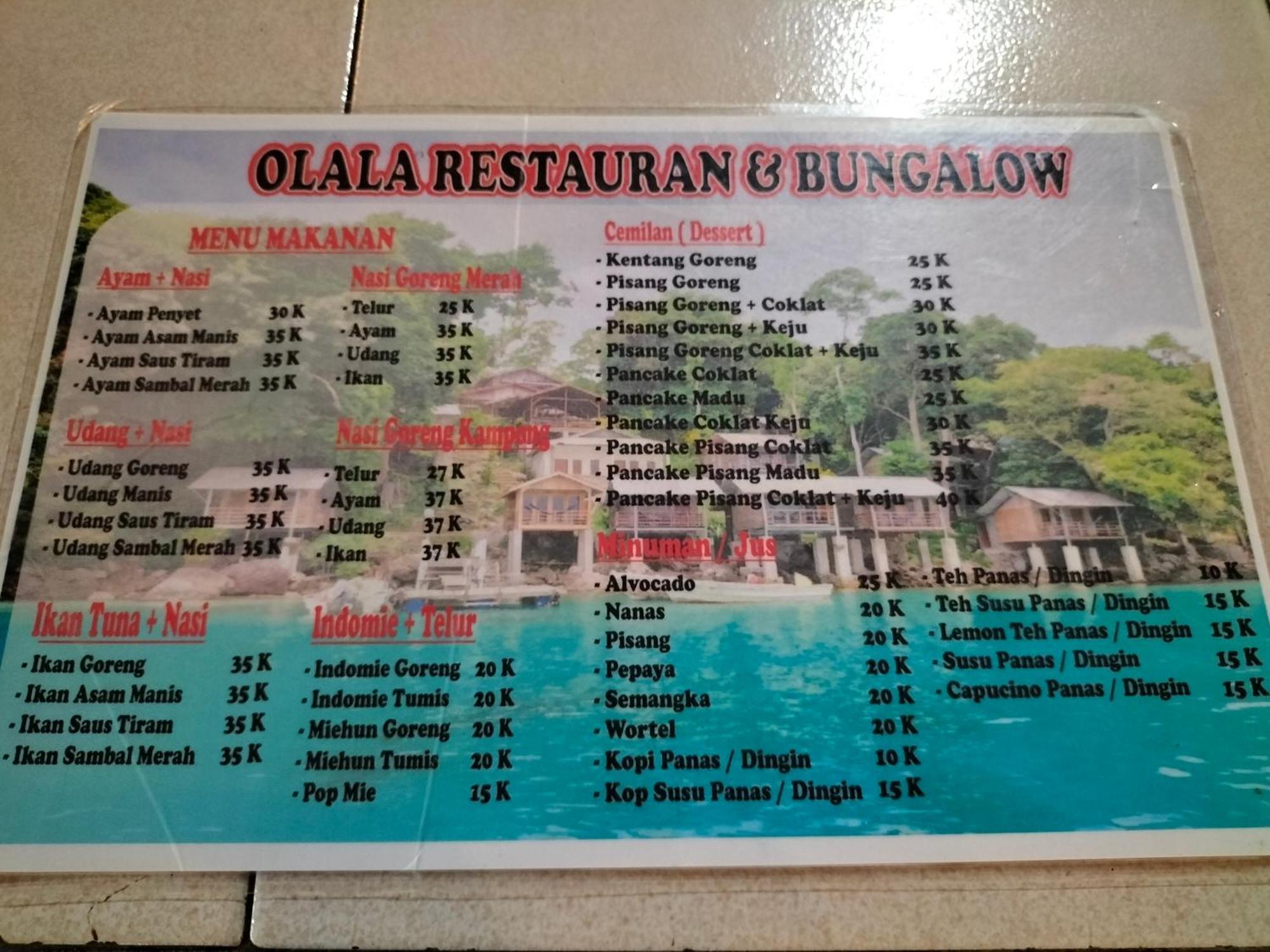 Olala Bungalows And Restaurant Sabang  Exterior foto